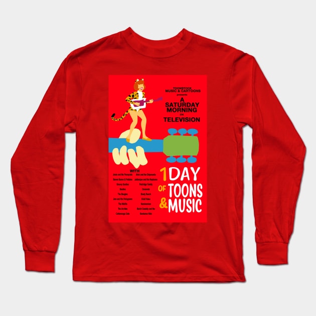 Toonstock Josie and the Pussycats Long Sleeve T-Shirt by TechnoRetroDads